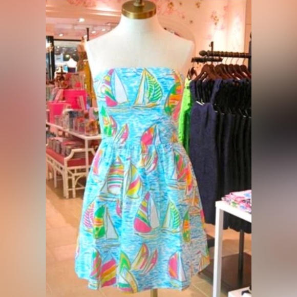 Lilly Pulitzer You Gotta Regatta Lottie Dress Size 0 - Picture 8 of 8